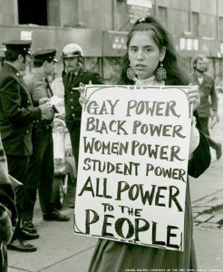 Gay Power, I: Protester in New York City, 1967. Photo: New York Public Library