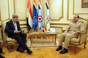 US Secretary of State Kerry meets with junta leader Sisi, Cairo, November 2013. Photo: US Department of State