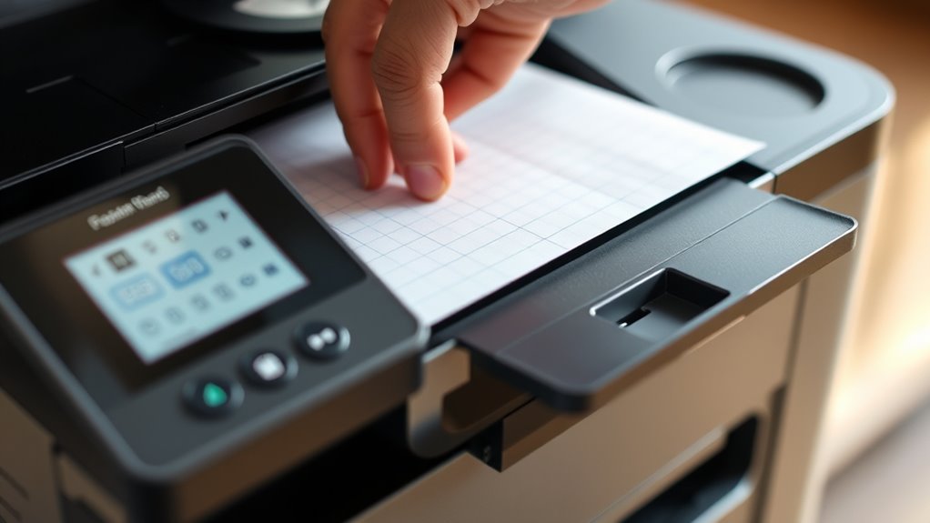 adjust paper type and manual feed