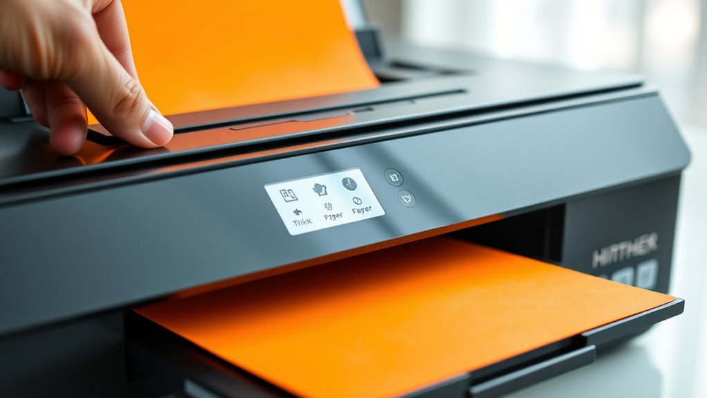 adjust printer for thick paper