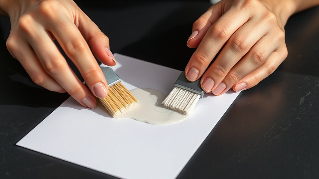 apply adhesive evenly carefully