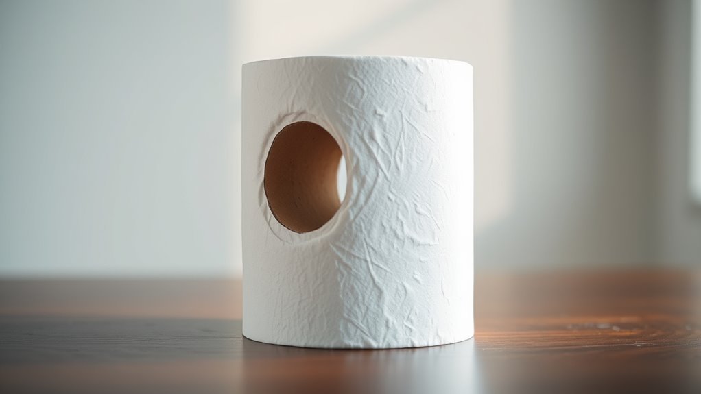 average toilet paper height
