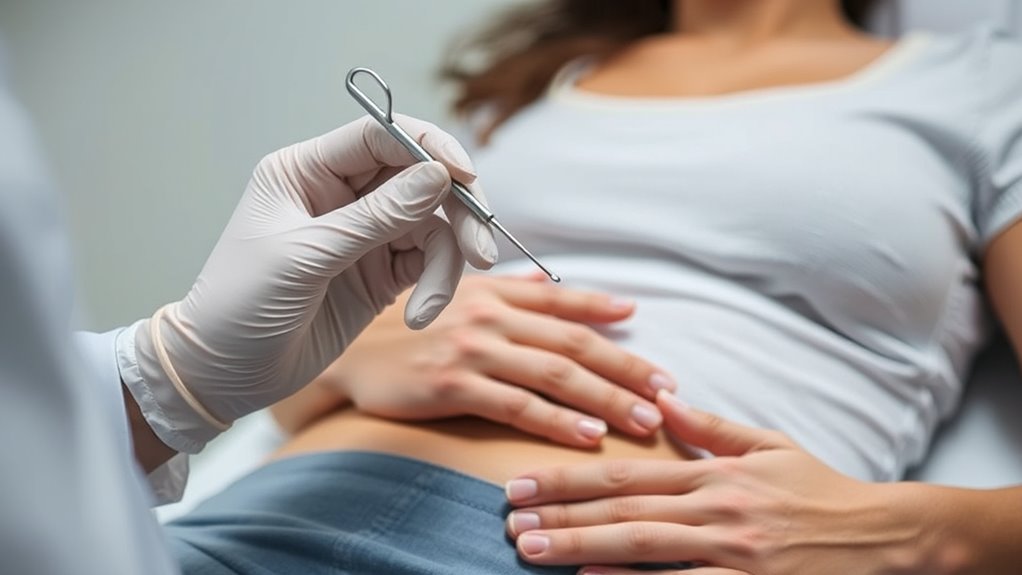 brief tolerable cervical sensations