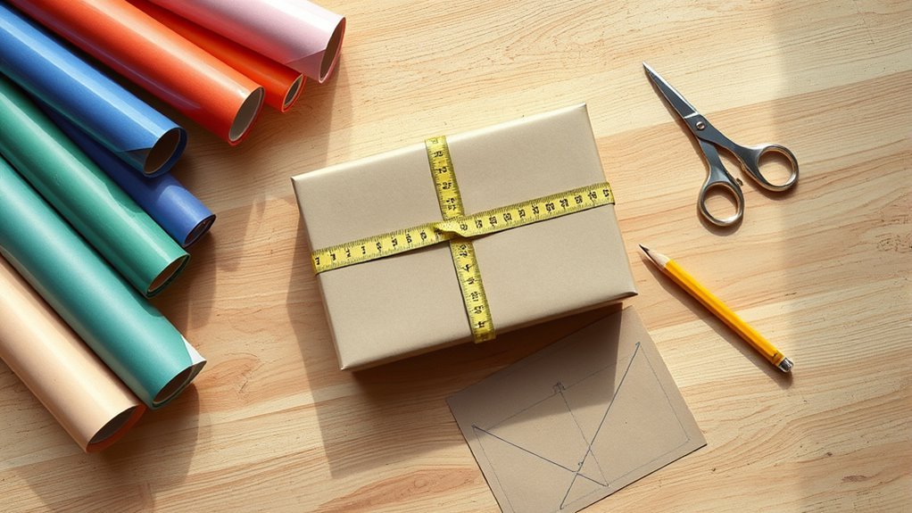 calculate wrapping paper needed