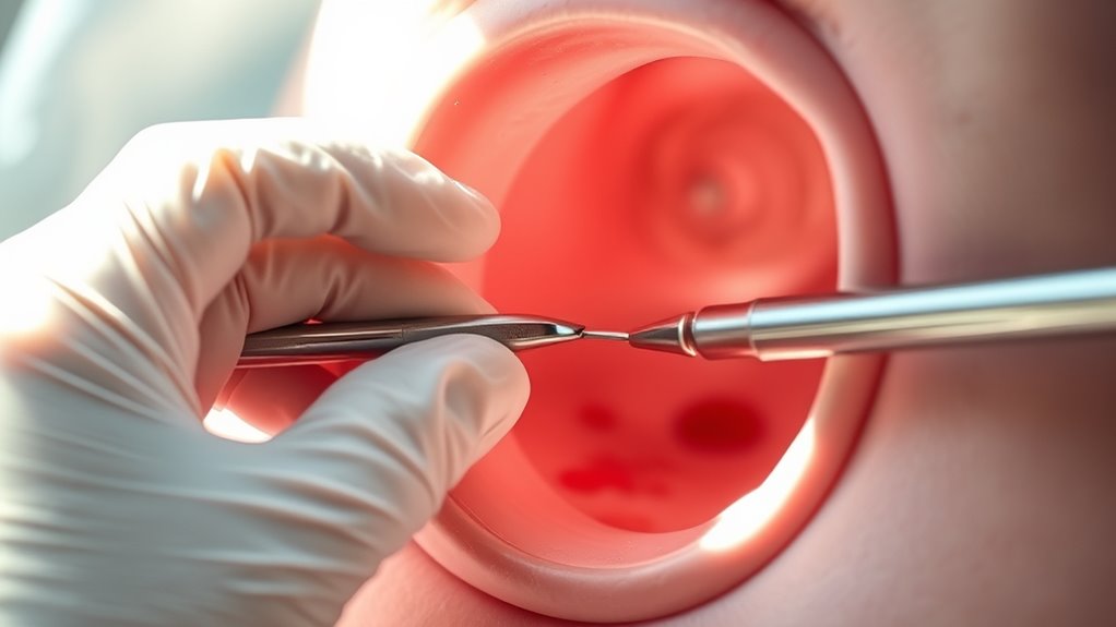 cervix scraping minor bleeding