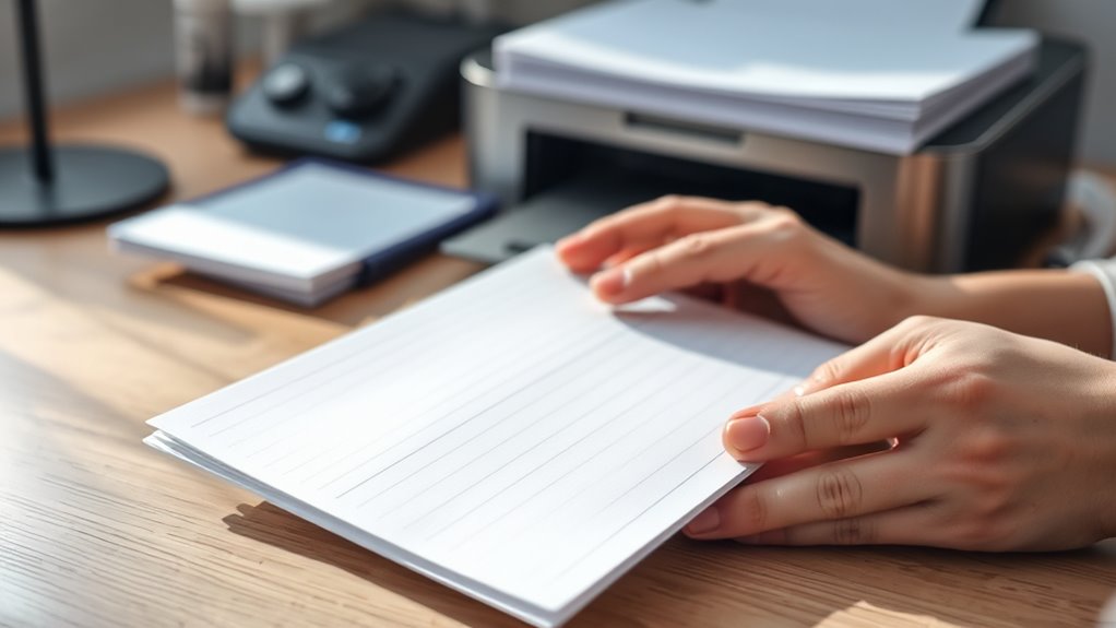 choose appropriate notebook paper