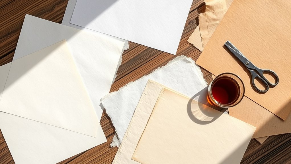 choose textured heavyweight paper