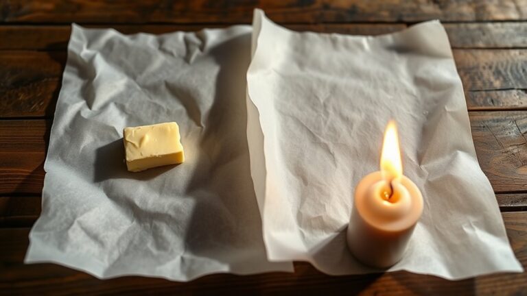 compare wax and butter paper