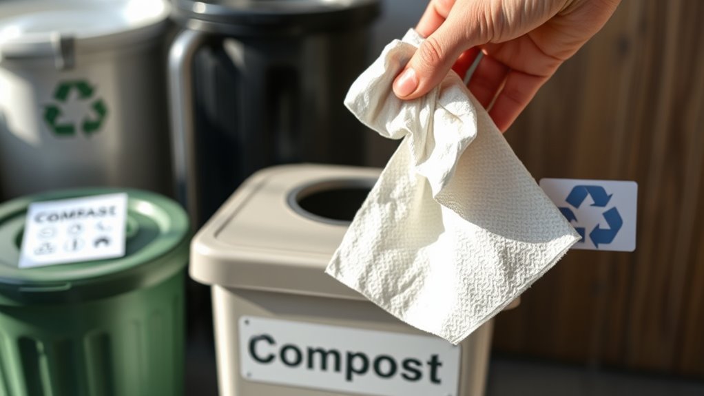 contaminated short fiber paper towels