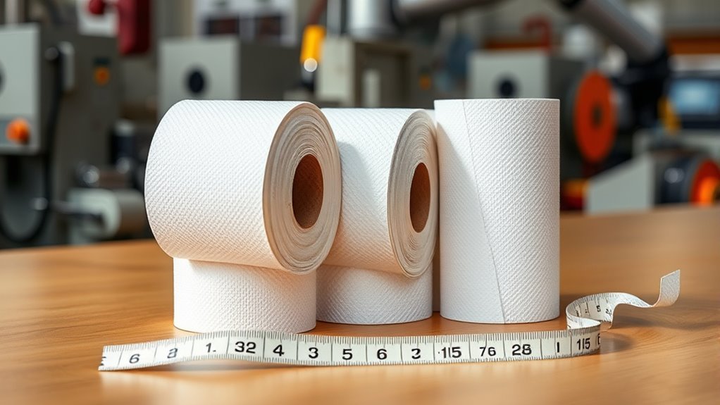 core diameter and sheet thickness