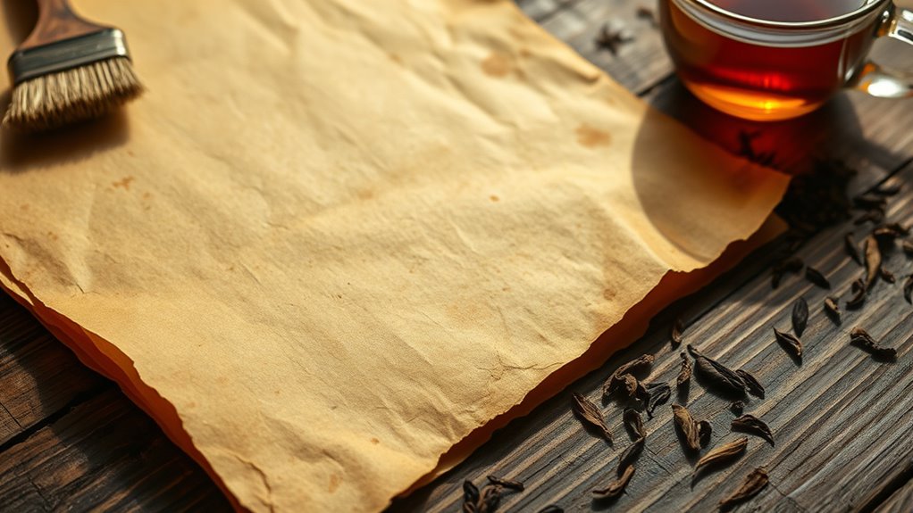 create antique looking paper easily