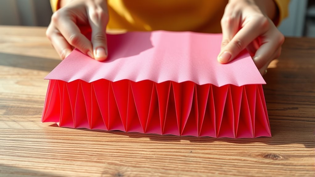 create crisp even folds