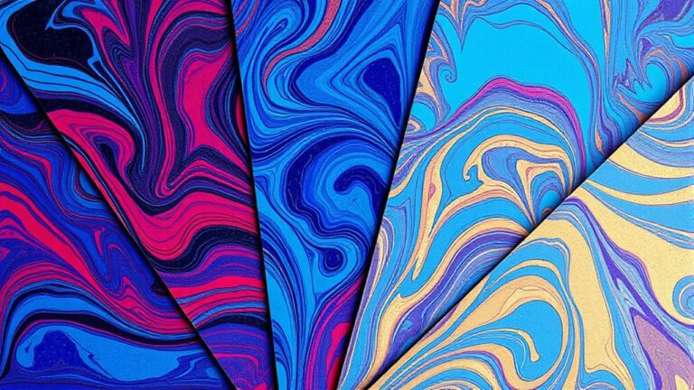 create marble paper using acrylic