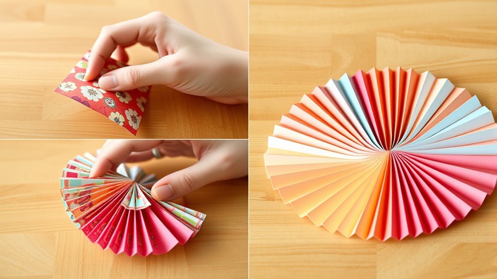 create paper fan easily