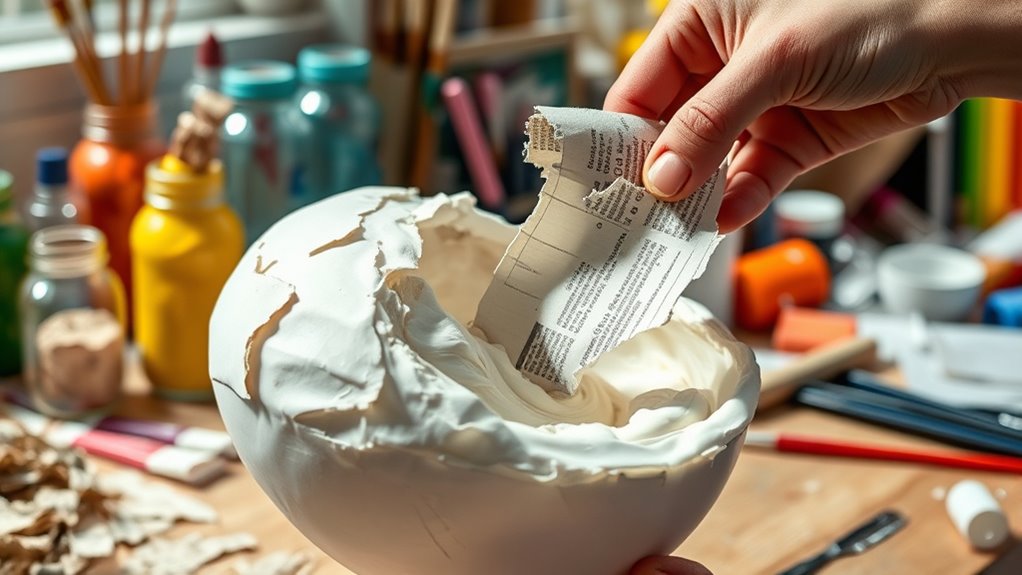 create paper mache step by step
