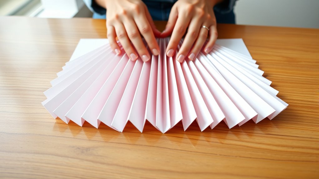 create sharp even folds