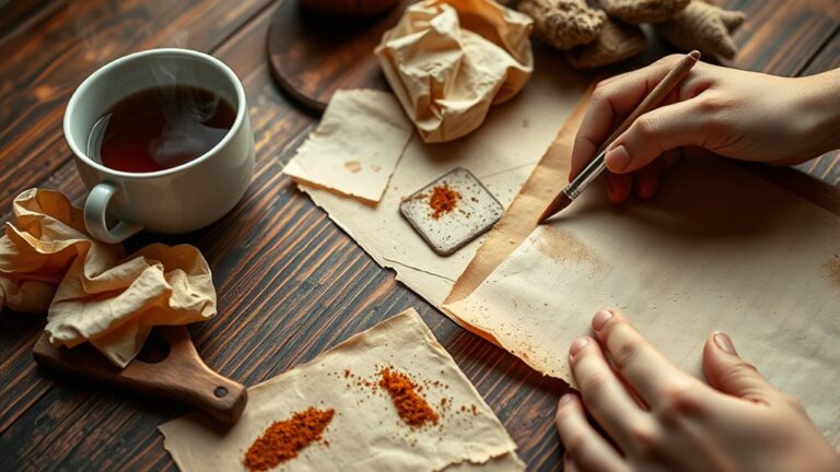 create vintage aged paper