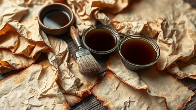 create vintage aged paper