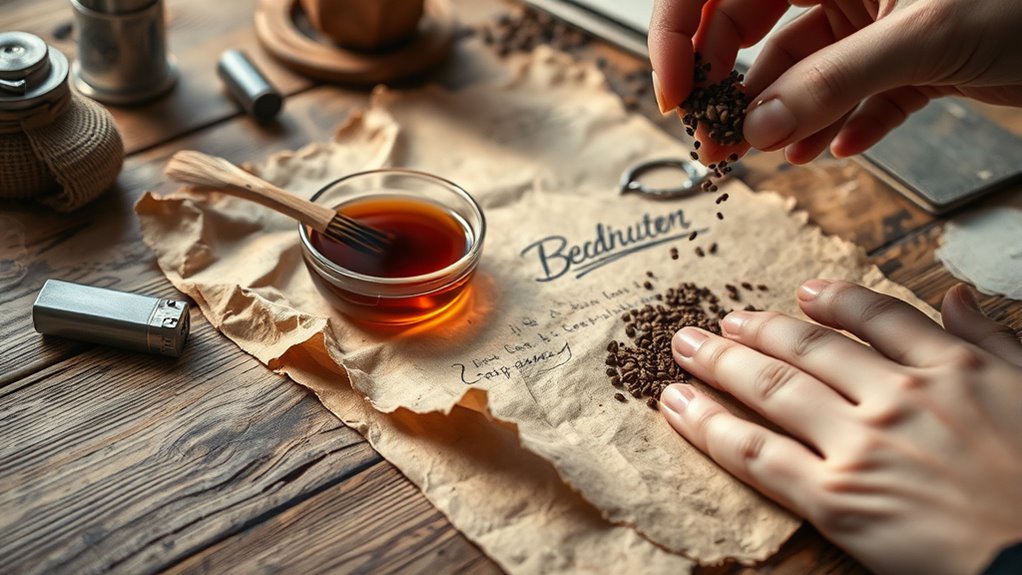 create vintage paper effect