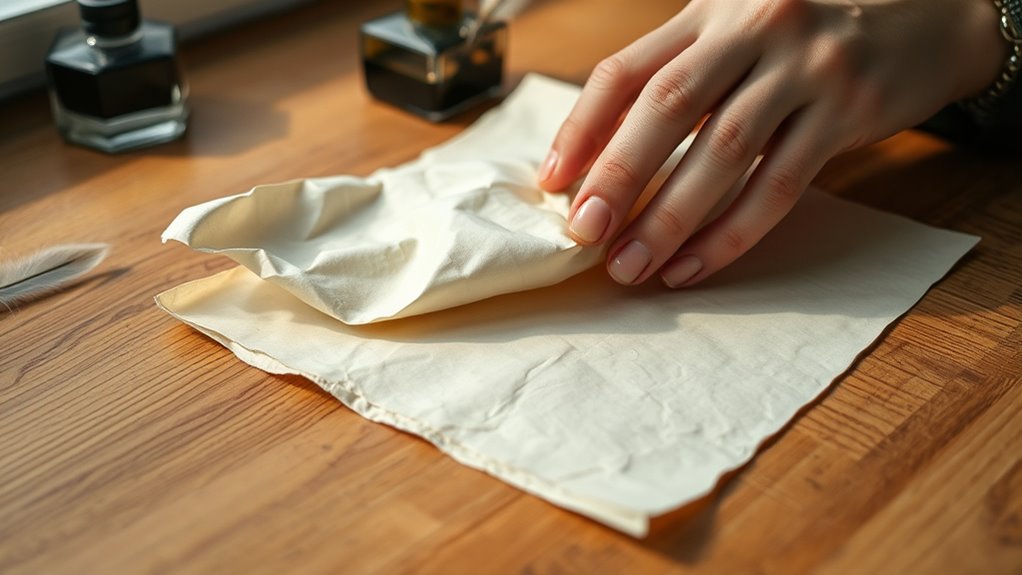 crumple flatten create texture