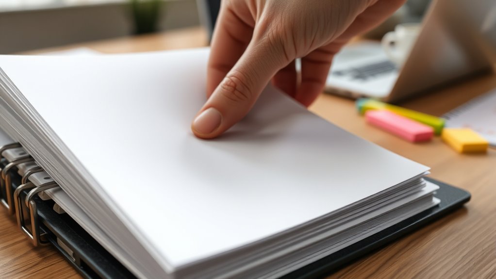 customizable portable note organization