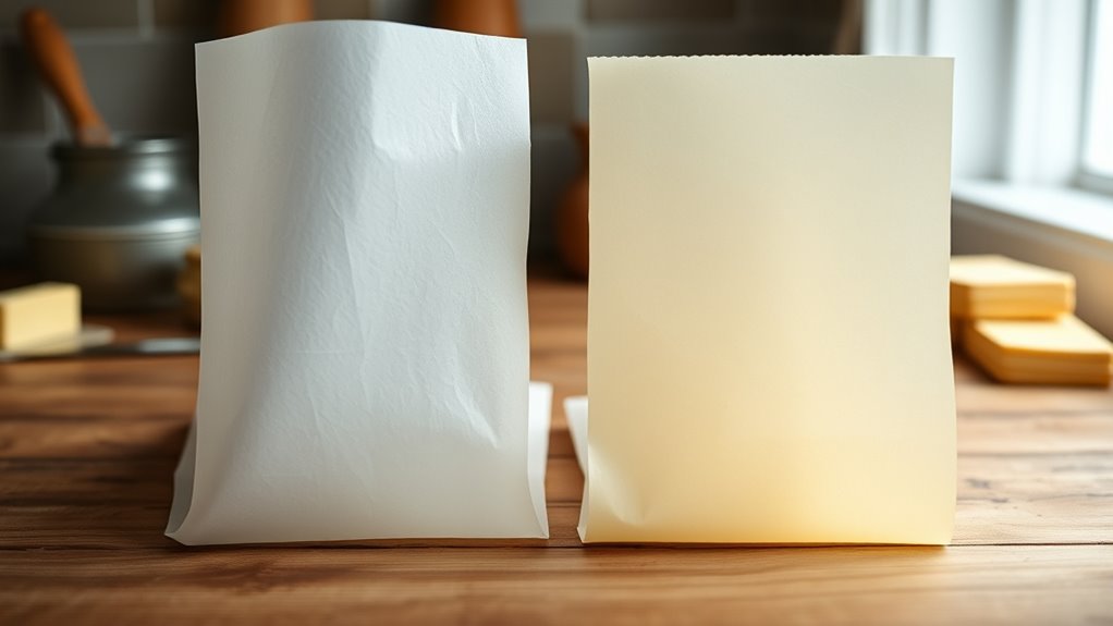differences between parchment and butter