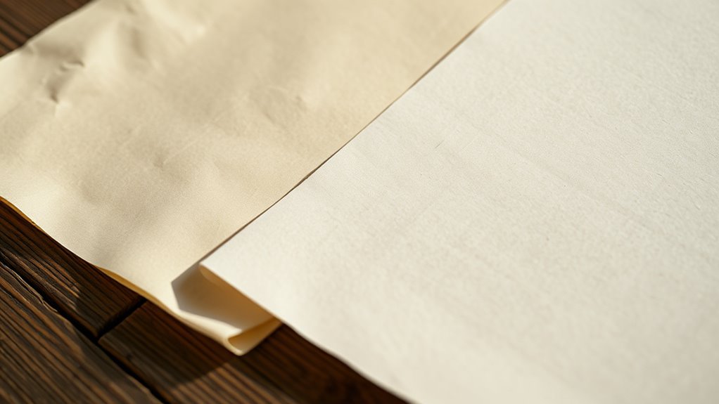 different paper types compared