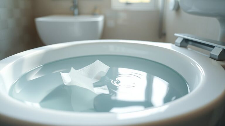 flushing paper towels safely