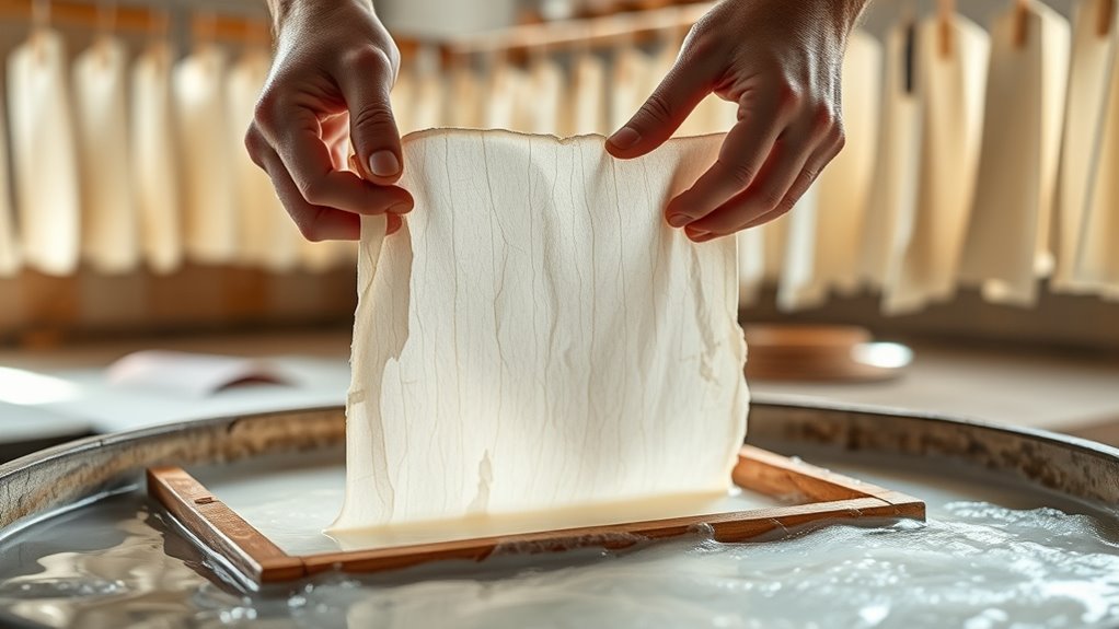 forming and drying paper