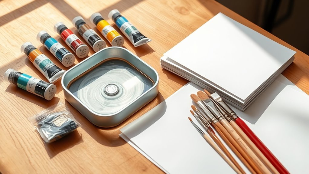 gather materials for marbling