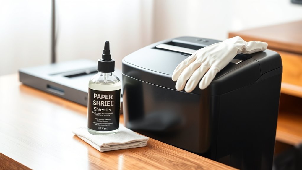 gather shredder oil supplies