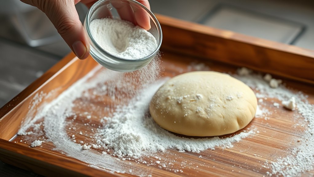 grease flour prevent sticking