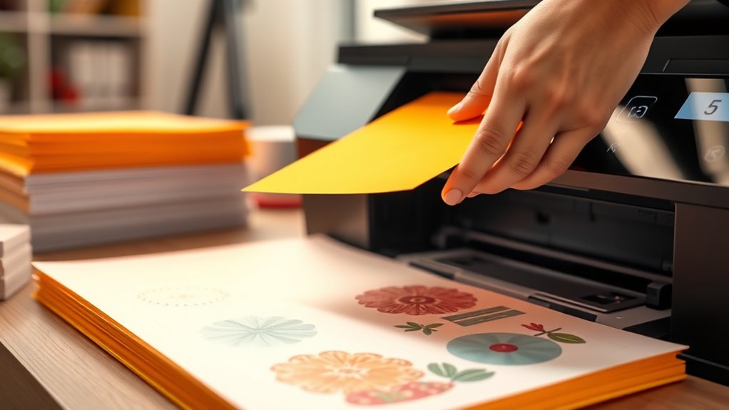 guide to printing on construction paper