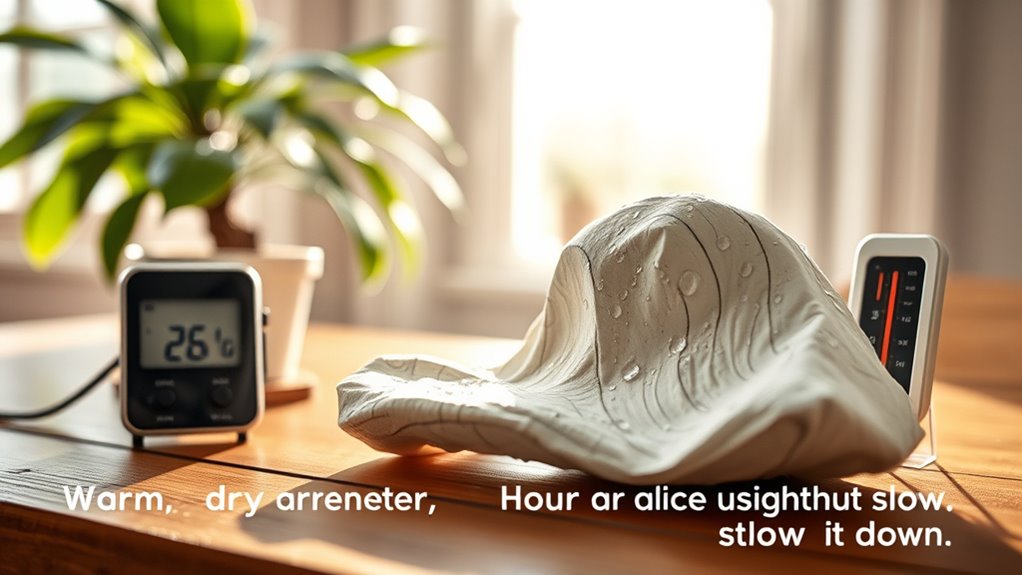humidity and temperature influence drying