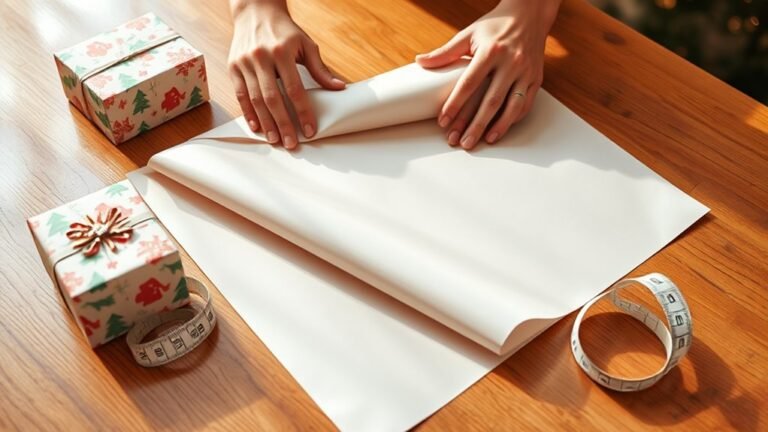 measuring wrapping paper accurately