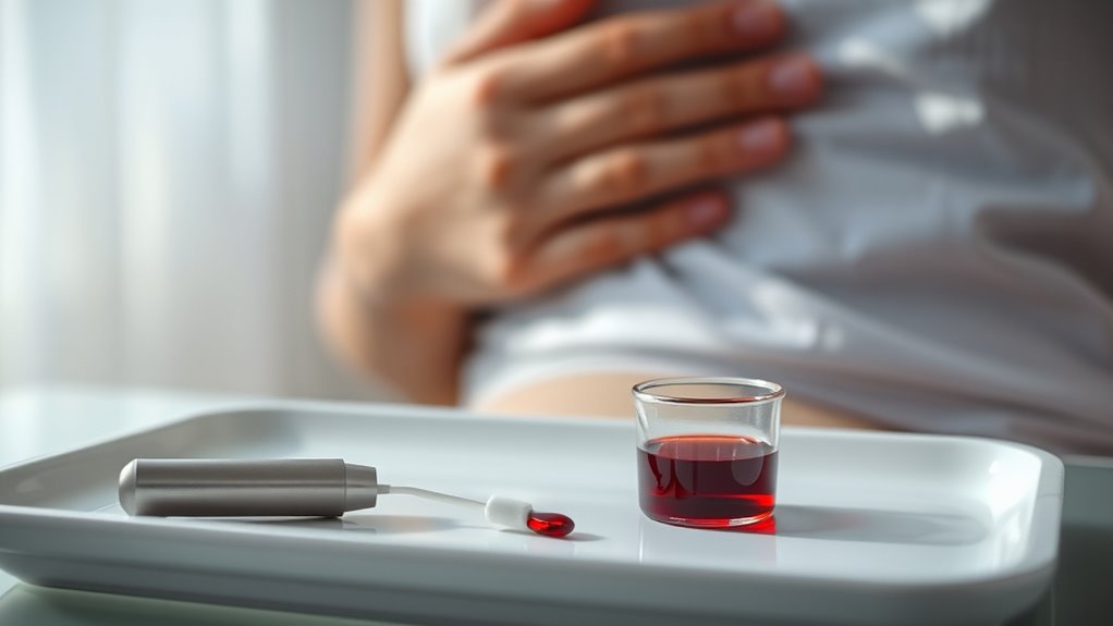 menstrual blood affects test accuracy