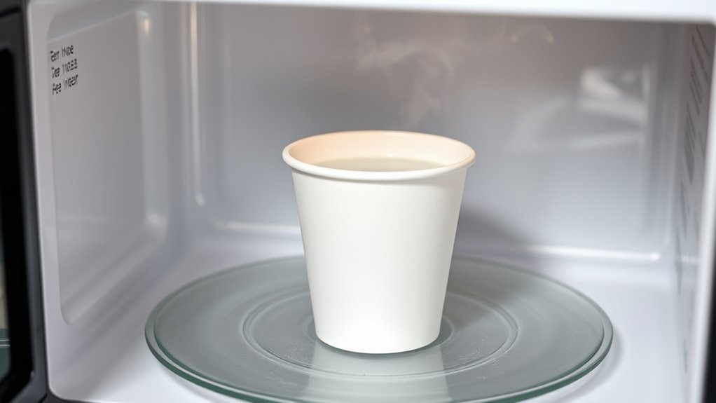 microwave paper cup safely