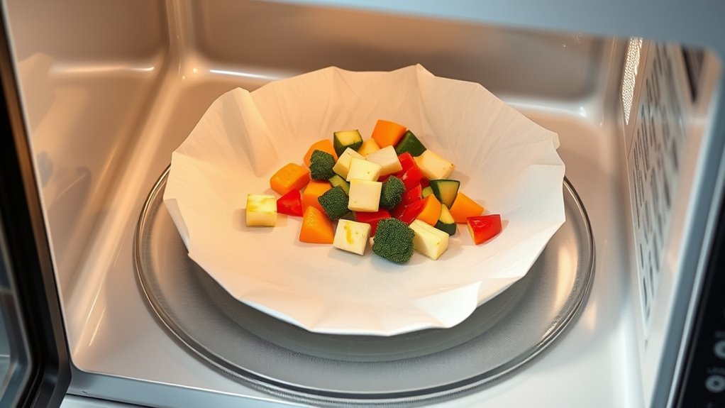 microwave safe parchment paper precautions