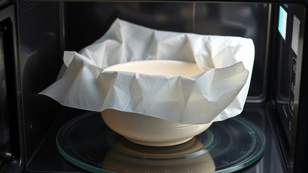 microwave safe parchment paper use