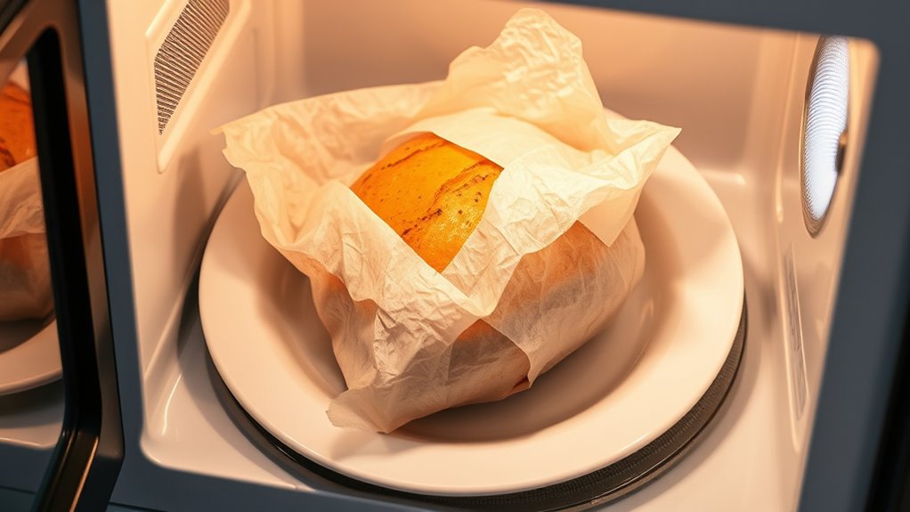 microwave safe parchment precautions