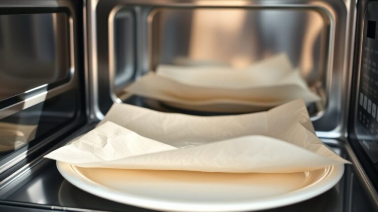 microwaving parchment paper safely