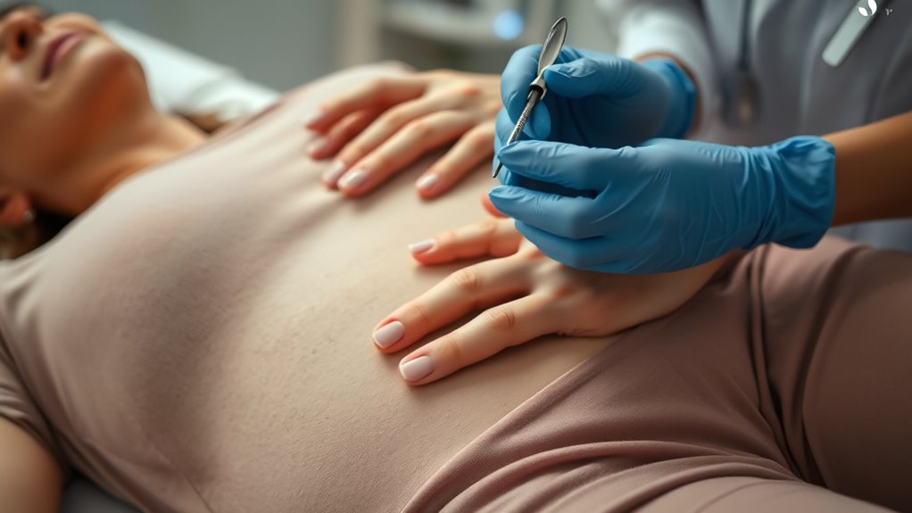 mild discomfort during pap smear