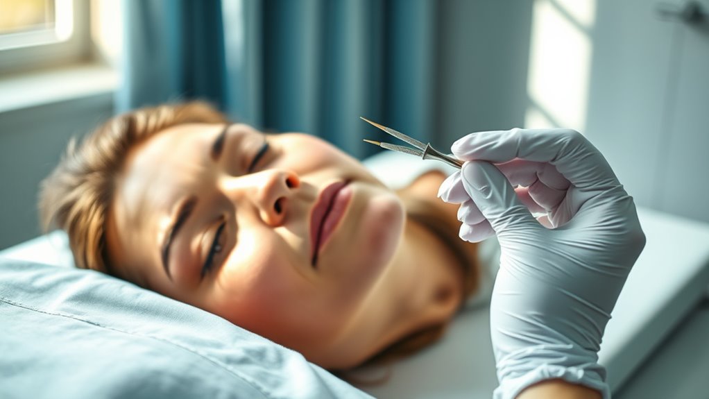 minor discomfort during pap smear