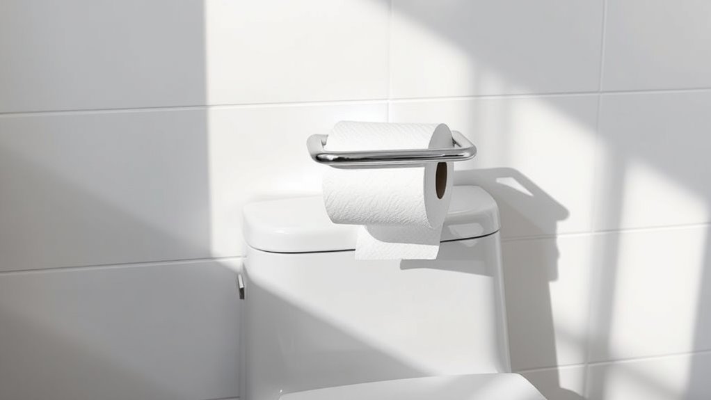 optimal toilet paper height