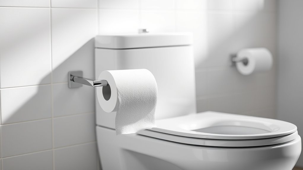 optimal toilet paper height