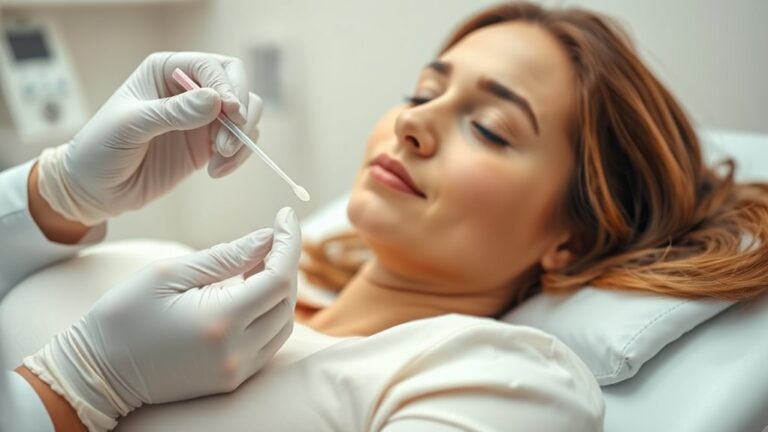 pap smear discomfort preparation