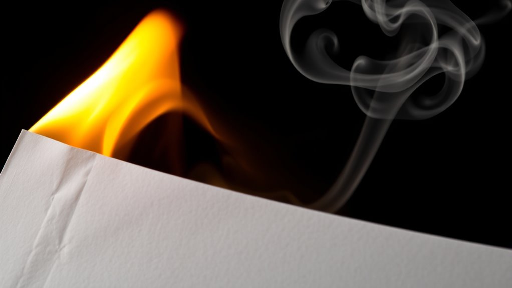 paper combustion releases toxins