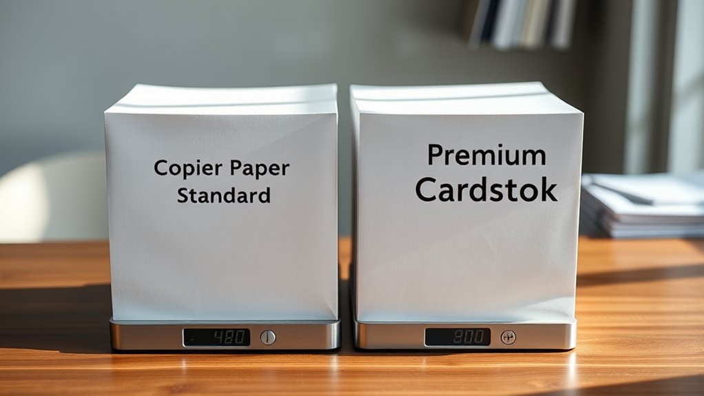 paper weight varies by type