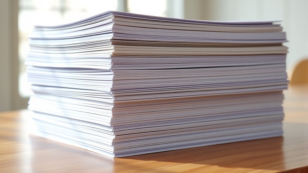 paper weight varies significantly