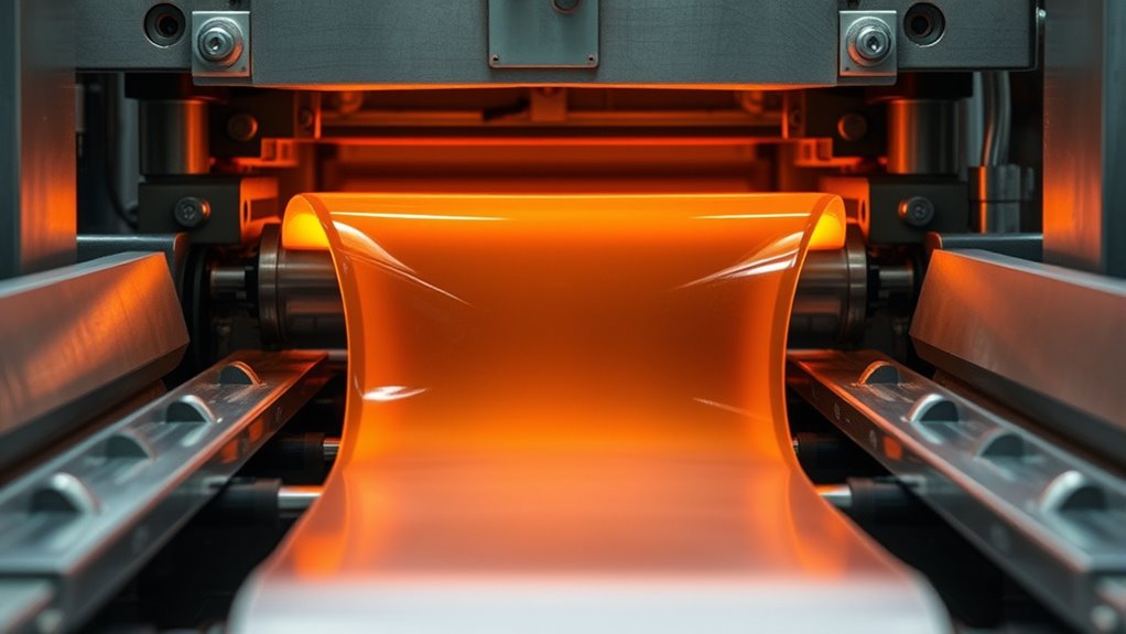 pellets melting shaping cooling